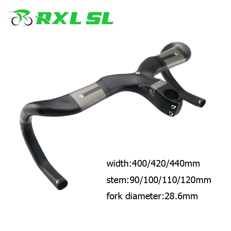 Руль велосипедный карбоновый с изогнутым стержнем 400/420/440 мм|carbon road bike handlebars|carbon