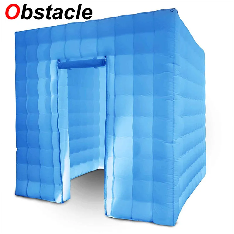 

8.2x8.2x8.2ft Inflatable Photo Booth Enclosure with 17 Colors Changing LED Lights and Inner Air Blower for Event Weddings Partie