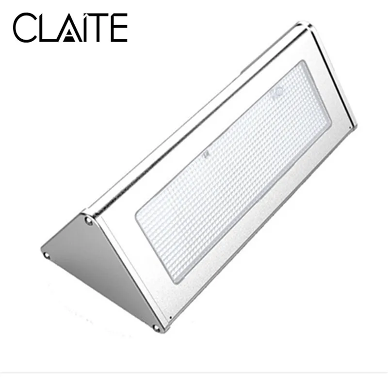 

CLAITE 48 LED Outdoor Solar Radar Motion Sensor Wall Lamp Waterproof Security Street Light with 4 Modes Aluminum Alloy