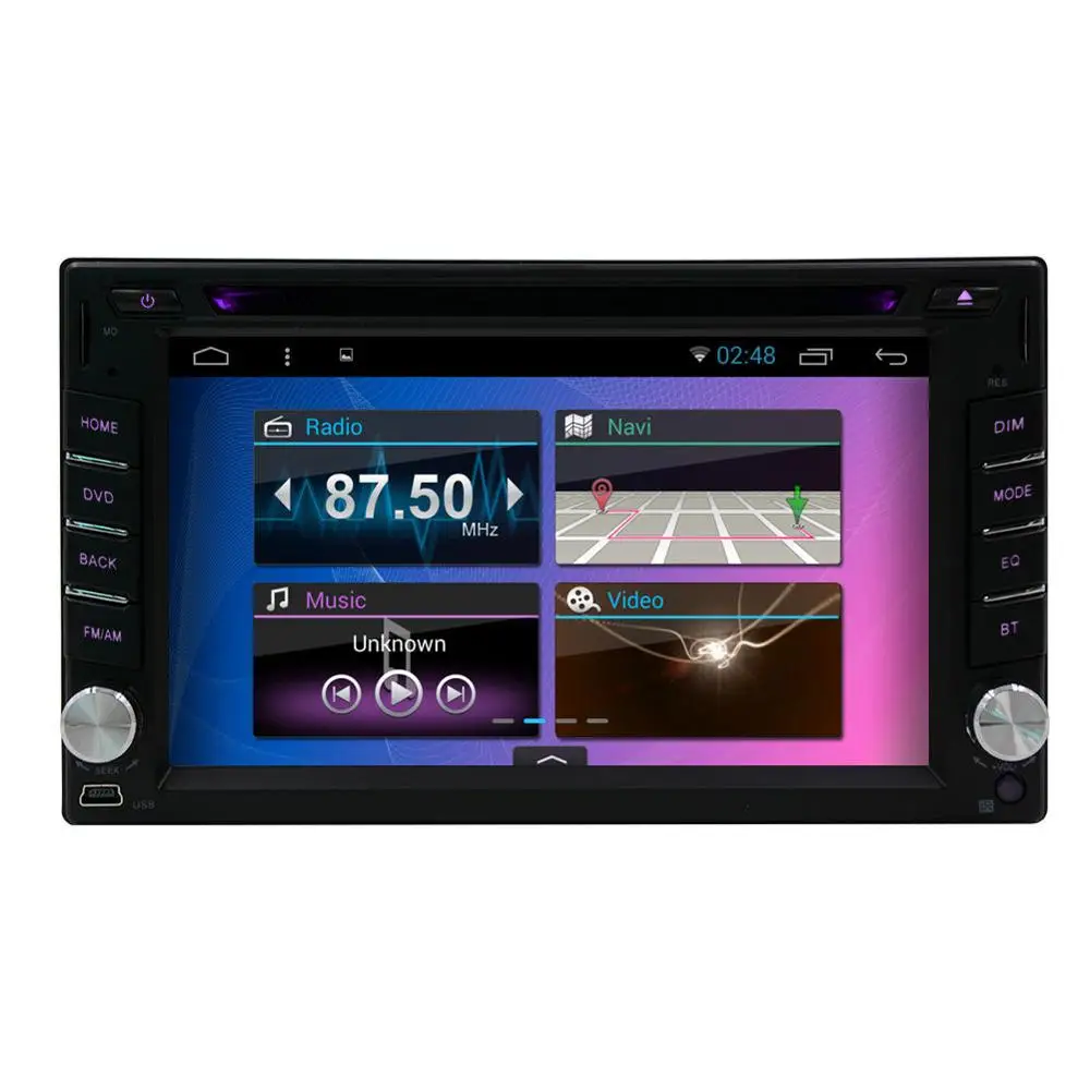 Clearance Android 3G WIFI 6.2" Double 2DIN Car Radio Stereo DVD Player GPS Navi Bluetooth 5