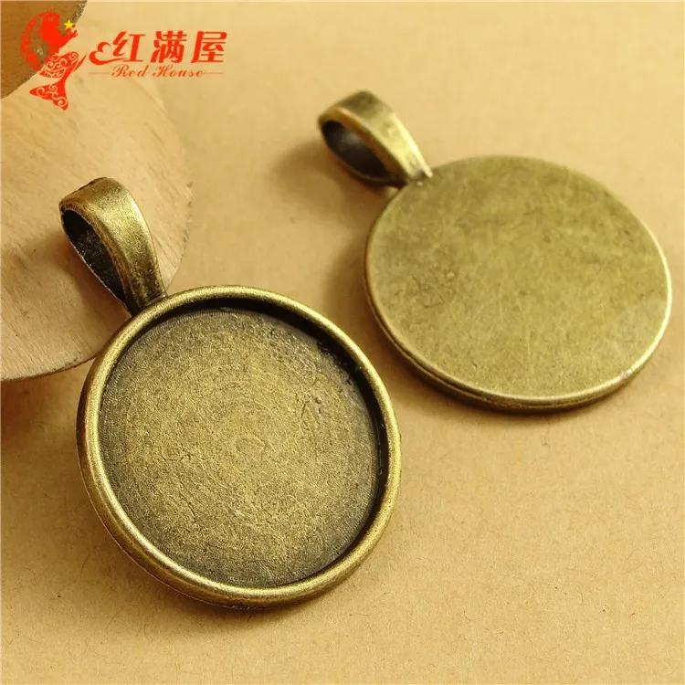 Inner 20mm Pendant Try, Round Bezel Pendant Blanks,Blank Cameo Settings