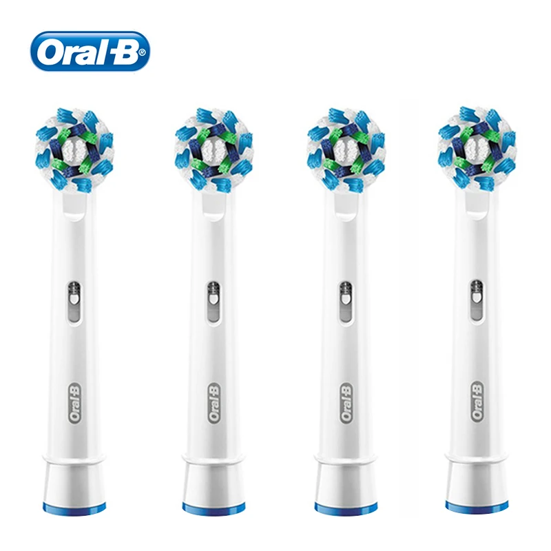 

Oral B Replacement Toothbrush Head Cross Action Brush Heads Refill of Oral B Rotating Electric Toothbrush