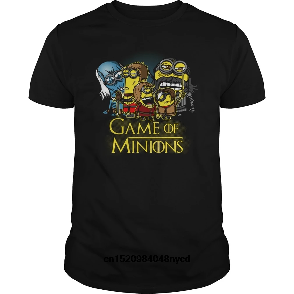 

2019 funny t shirts mb-Game of Minions 2018 Fashion tshirt men t-shirt