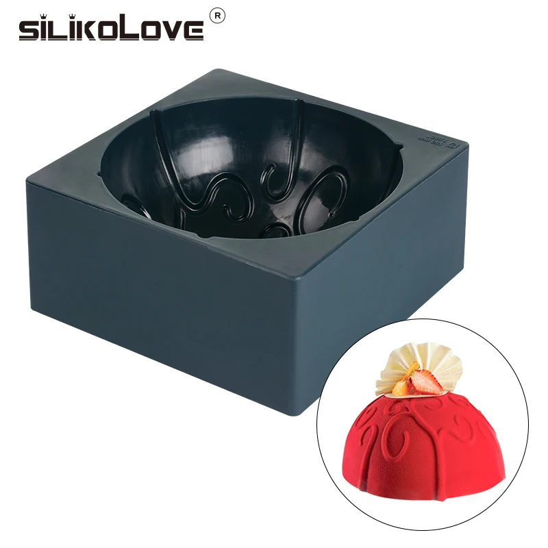 

SILIKOLOVE 3D Silicone Arabesque Cake Baking Mold For Mousse Truffle Brownies Pan Molds Silicone Lace Pastry Tool For Cakes New