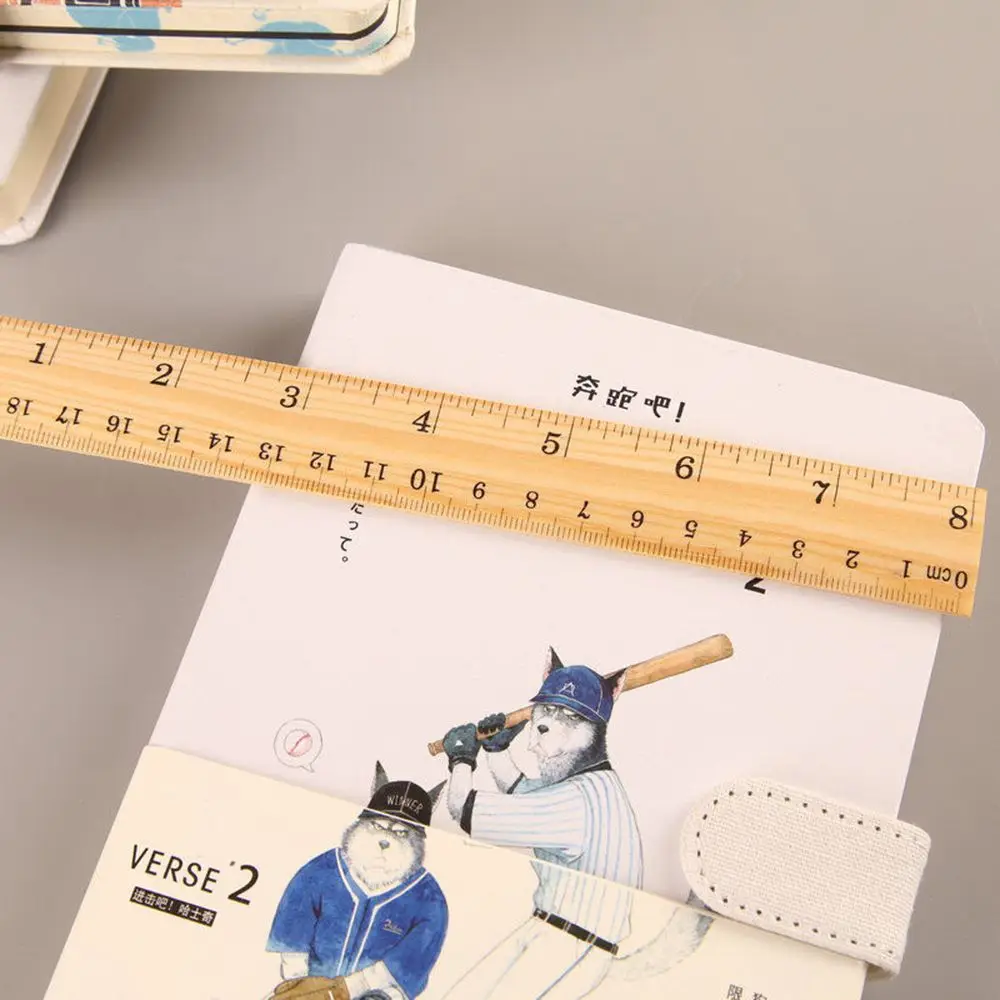 

1 pc 15cm 20cm 30cm Woode Straight Ruler Metric Rule Precision Double Sided Measuring Tool Learning office Stationery