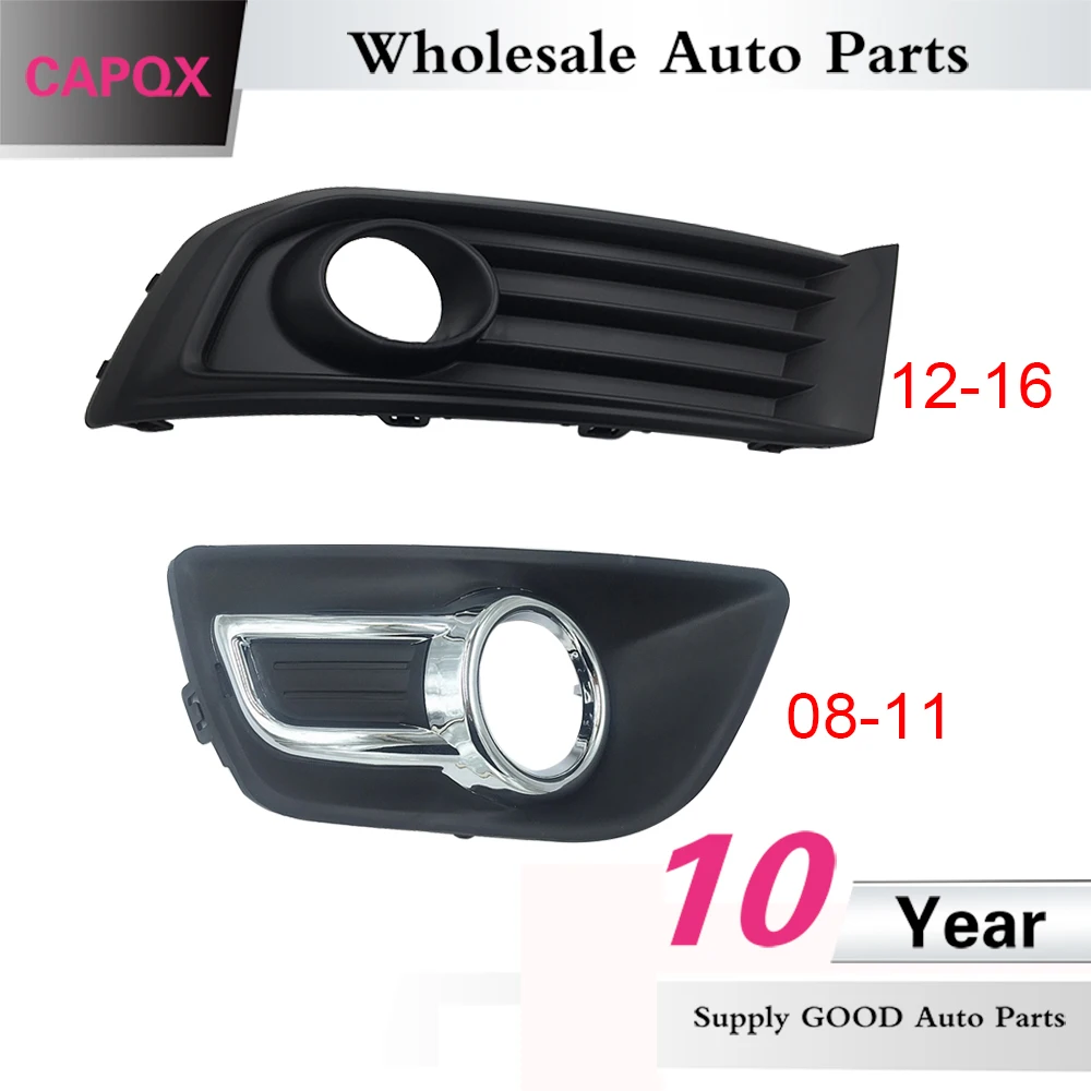 

CAPQX Front Bumper Fog Light Cover For Citroen C-Quatre 2008-2011 -2016 Front Driving Fog Lamp Frame Trim decoration Housing Cap