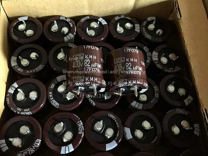 3 шт. японские электролитические конденсаторы NIPPON 400v82uf 82 мкФ 400V KMH HF 25*25 |