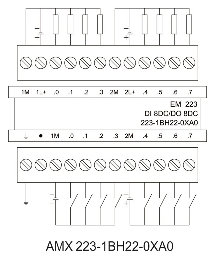 Em223 6es7 223-1bh22-0xa0 adequado siemens S7-200 plc