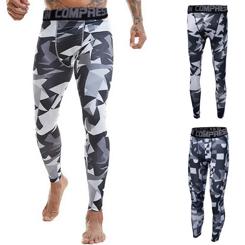 

Luxury Brand Men Camofluage Leggings Bodybuilding Print Gymwear Skinny Pants Casual Sport Pantalones Hombre Running Pro Joggers
