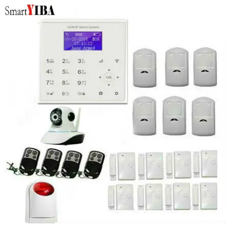 

SmartYIBA 2.4-inch TFT Color Screen WIFI Alarm System GSM/GPRS/SMS Alarm Kits Smart Home Security APP Control Sensor Alarm Kits