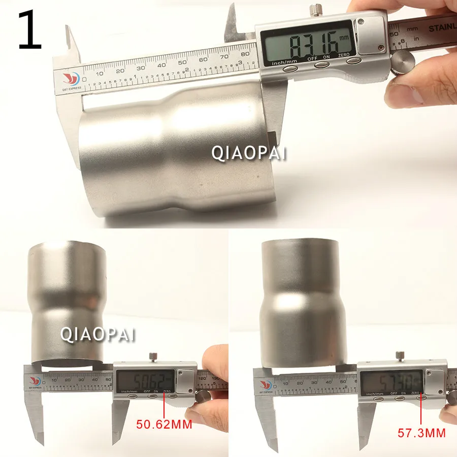 Мотоцикл выхлопной адаптеры глушитель выхлопной трубы 36-51 мм 61 мм Нержавеющая сталь без пятки средней длины ссылка Соединительная труба для Sc проекта Akrapovic MIVV R1