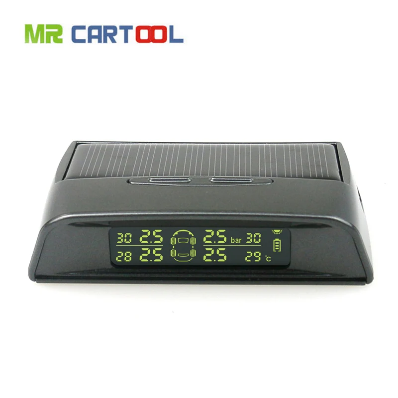 

Car Tpms Tire Pressure Monitoring System Sensor Control Auto Wireless Indicator Smart 4 External Check Solar Tires Guage Alarm