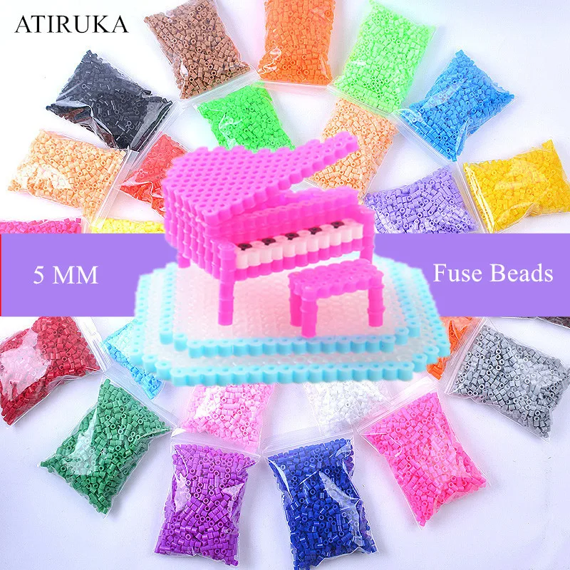 500 pcs/paquet 5mm Hama perles 3D Puzzle jouets Zabawki 48 couleurs Perler jouets éducatifs artisanat Puzzle jouets pour enfants Brinquedos