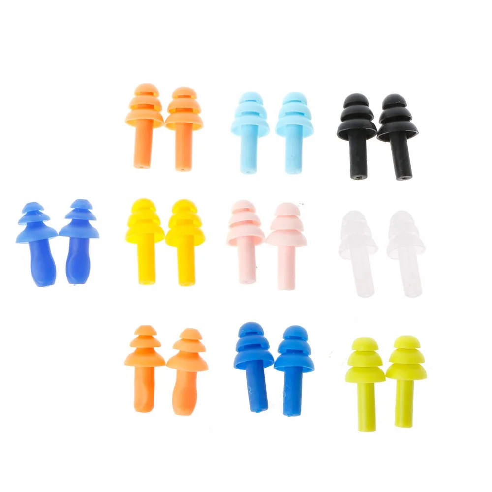 ZRLOWR 2pcs Silicone Ear Plugs Anti Noise Snore Earplugs Comfortable