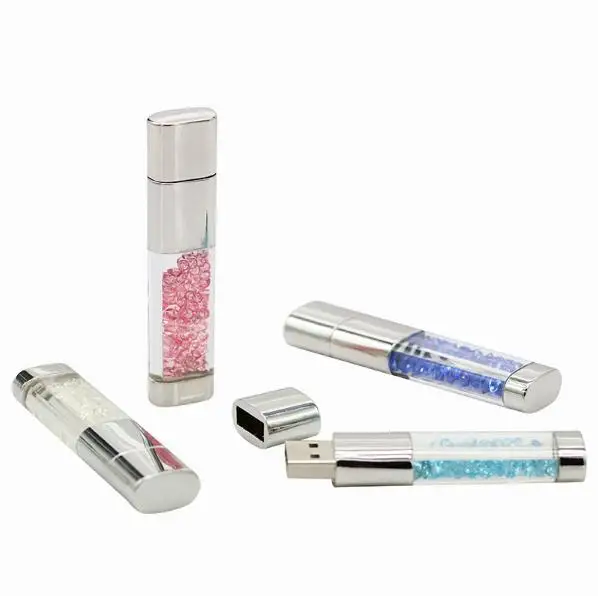 Модный кристалл USB 2 0 флэш накопитель пользовательский подарок 4 ГБ 8 16 32 64