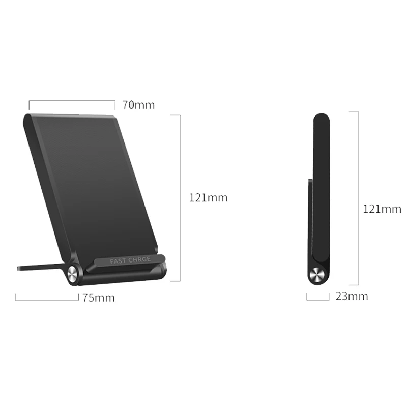 BBSW 3 Coils Qi Wireless Fast Charger Folding Charging Stand Pad For SAMSUNG S8 S8 Plus S7 Edge S6 Edge+Note 5 8 For iPhone X 8 (3)