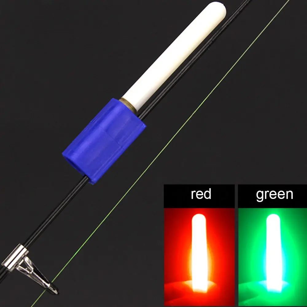 1pc Waterproof Fishing Rod Light Stick LED Night Fishing Rod Tip Clip
