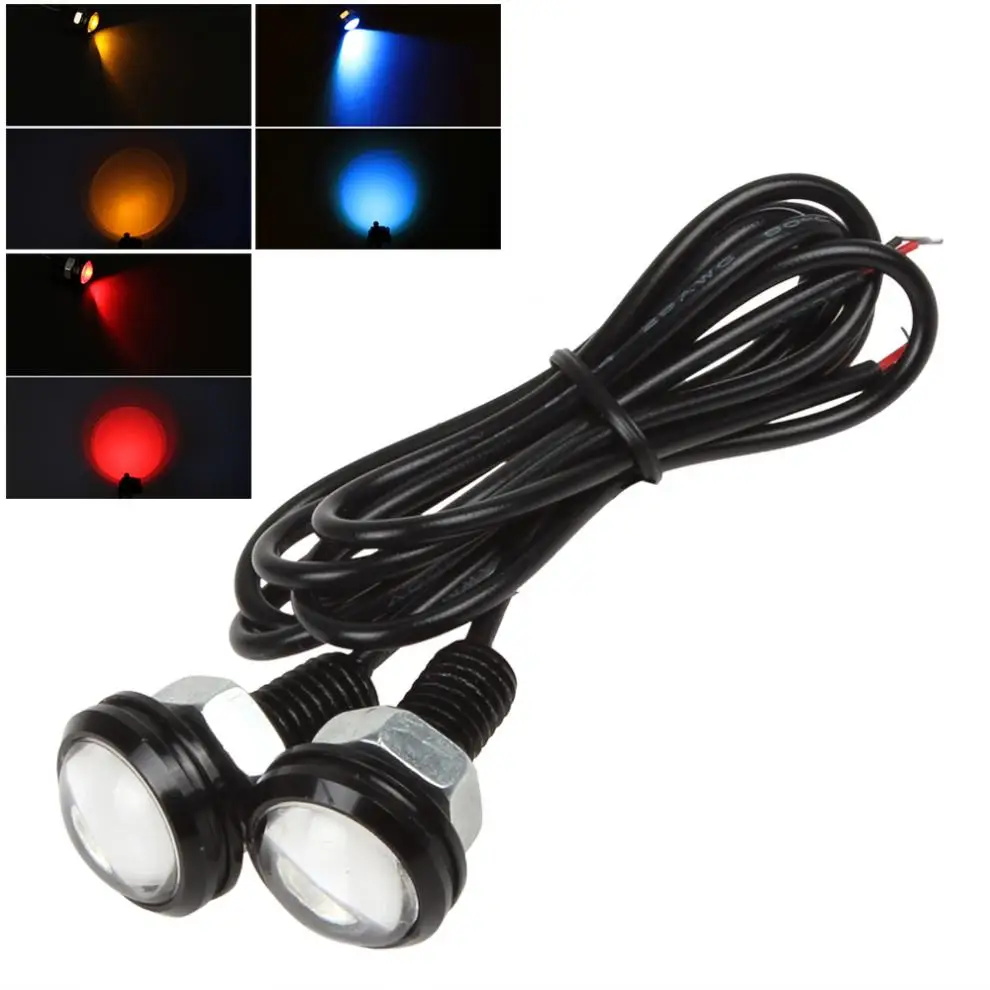 2Pcs 18W Car Styling LED Eagle Eye DRL Daytime Running Lights 12V Brake