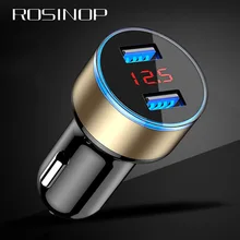 Cheap Rosinop 3A USB cargador Fast Charger LED Car Charger For iphone ipad samsung huawei xiaomi Original USB Adapter Car sarj aleti Cheap Rosinop 3A USB cargador Fast Charger LED Car Charger For iphone ipad samsung huawei xiaomi Original USB Adapter Car sarj aleti