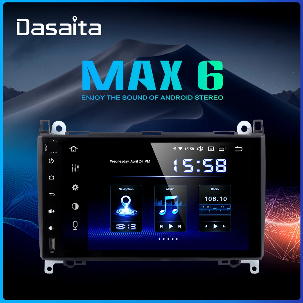 

Dasaita 9" IPS 2 Din Car Multimedia Player for Benz A B Class Sprinter Vito 2006 2007 2008 2009 2010 2011 2012 Autoradio Stereo