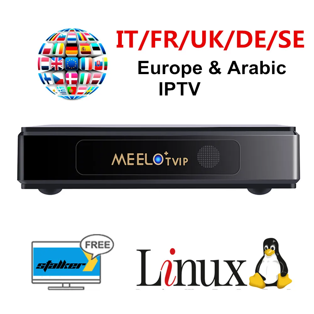 

MEELO TVIP Linux IPTV M3U suppor Stalker IPTV subscription 1year Europe Germany portugal French Italia UK English