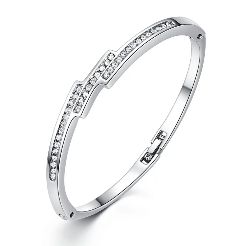 fashion full crystal bangle for womenin Bangles from Jewelry