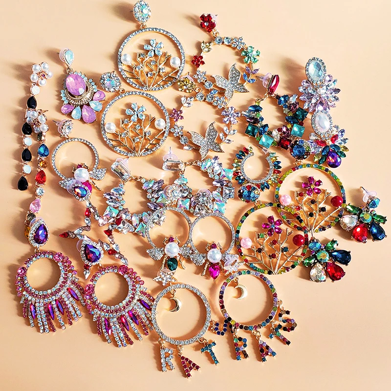 

JUJIA 2019 Vintage Fashion Long Dangle Earrings For Women Statement Drop fruit Earring Bijoux Jewelry