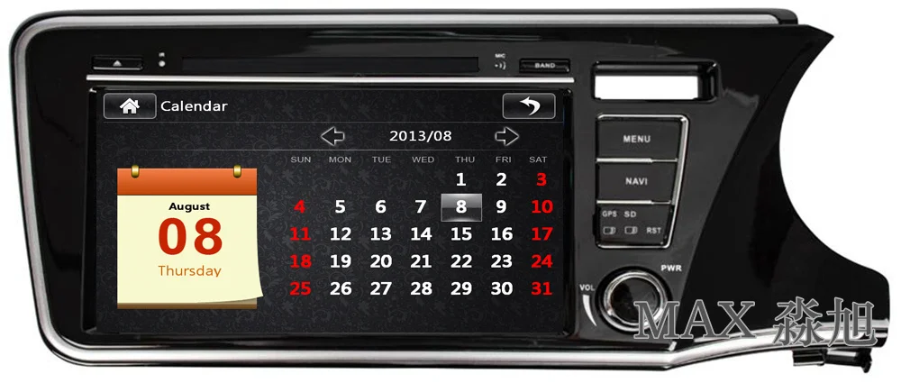 Excellent MAX 2 din 8" Car DVD Player For Right Driving Honda City Radio RDS GPS Navigation System Free Map 3G 1080P Bluetooth call/music 11