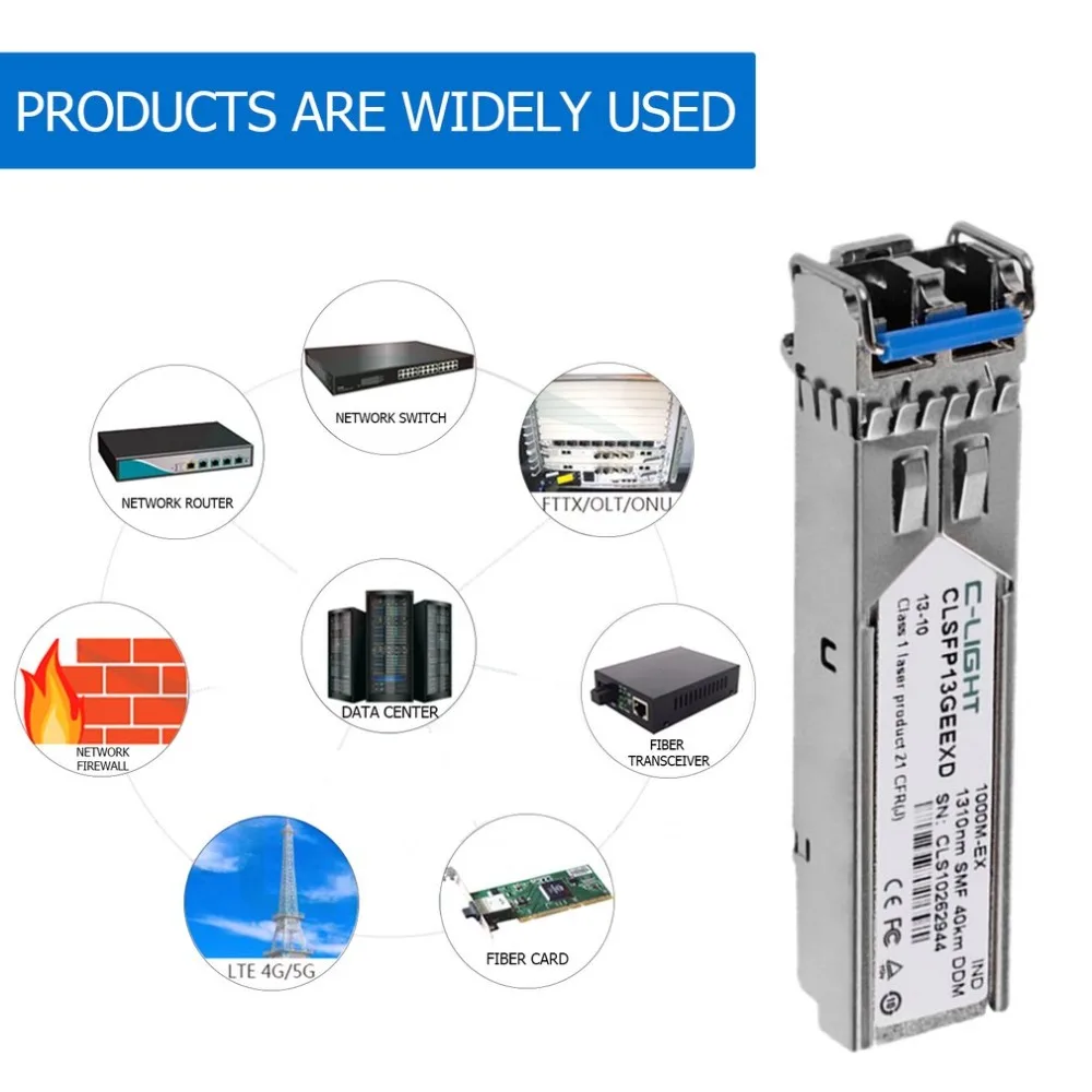 C light glc lh smd 1 25 Гбит/с sfp lc разъем оптический модульный SFP приемопередатчик с DDM для