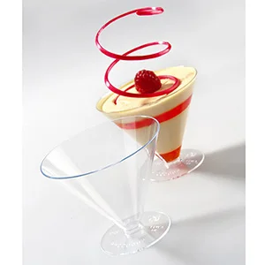 

Promotion - Event Party Wedding Suppliers, Disposable Plastic Tableware, 95*77mm/180ml Large Open Dessert Cup, 10/Pack
