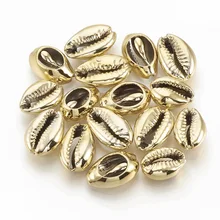 200 pc Elektroliz Deniz Kabuğu Boncuk Deliksiz/Hiçbir Delik Boncuk Deniz Kabuğu Kabukları 15 ~ 18x10 ~ 12x6 ~ 7mm DIY takı yapma malzemeleri