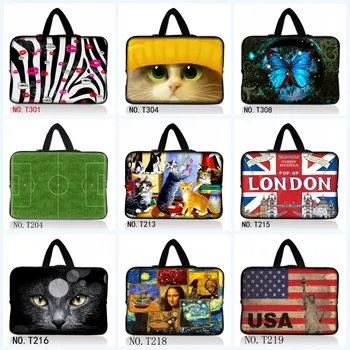 

Cute Designs Laptop Notebook Cover Bag For Macbook Air 11 Surface Pro 3 Computer Neoprene Cases Bag For 7 10 12 13 15.6 17