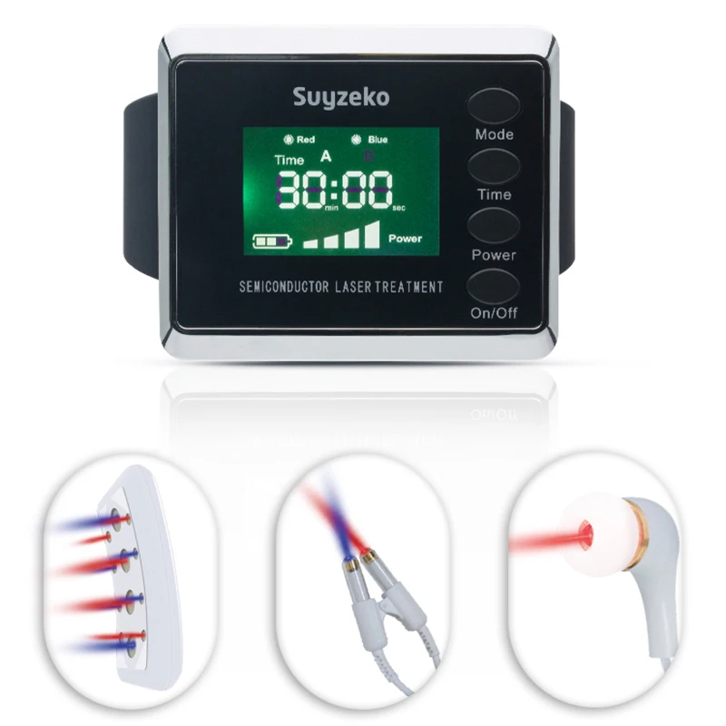 26 Diodes Red And Blue Light Lower High Blood Pressure And Diabetes Wrist Semiconductor Laser Acupuncture 26 Diodes Red And Blue Light Lower High Blood Pressure And Diabetes Wrist Semiconductor Laser Acupuncture