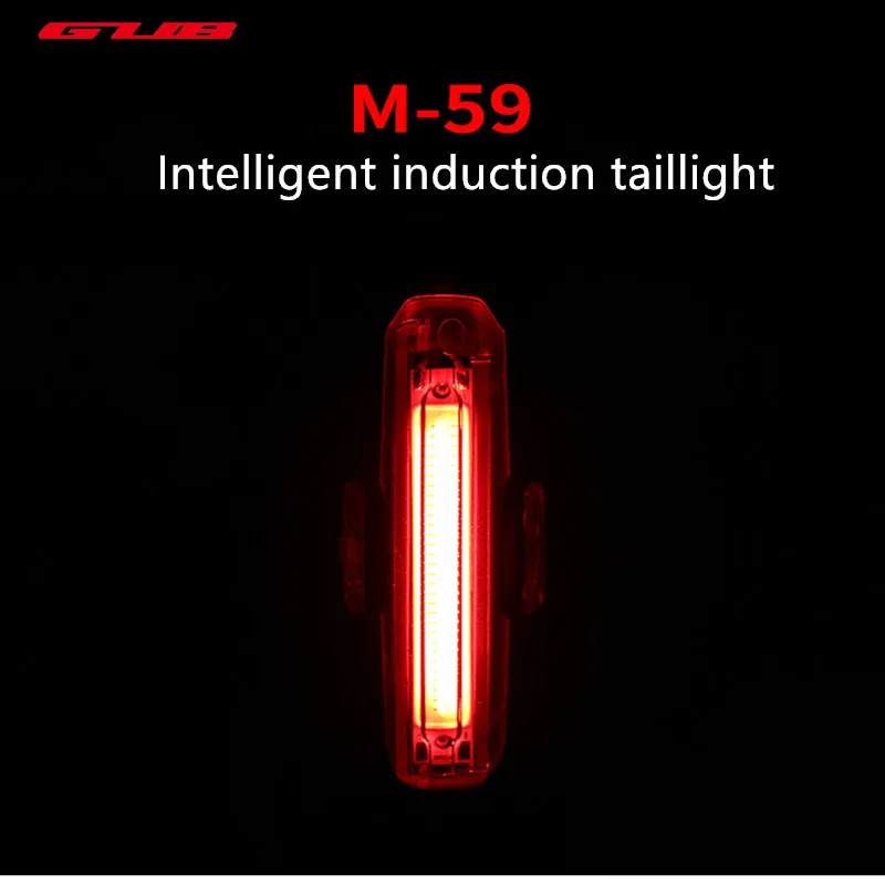 Top GUB M-59  MTB road Micycle Rear Light  USB Charge LED Bike Safety light Cycling Automatic Brake Induction Taillight 500mAH 0