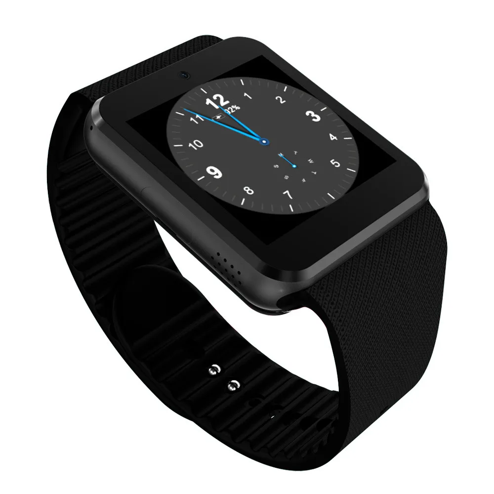 Bluetooth 3g Android Смарт часы SIM телефон 4 Гб фронтальная камера wifi Apr24 - Цвет: Черный