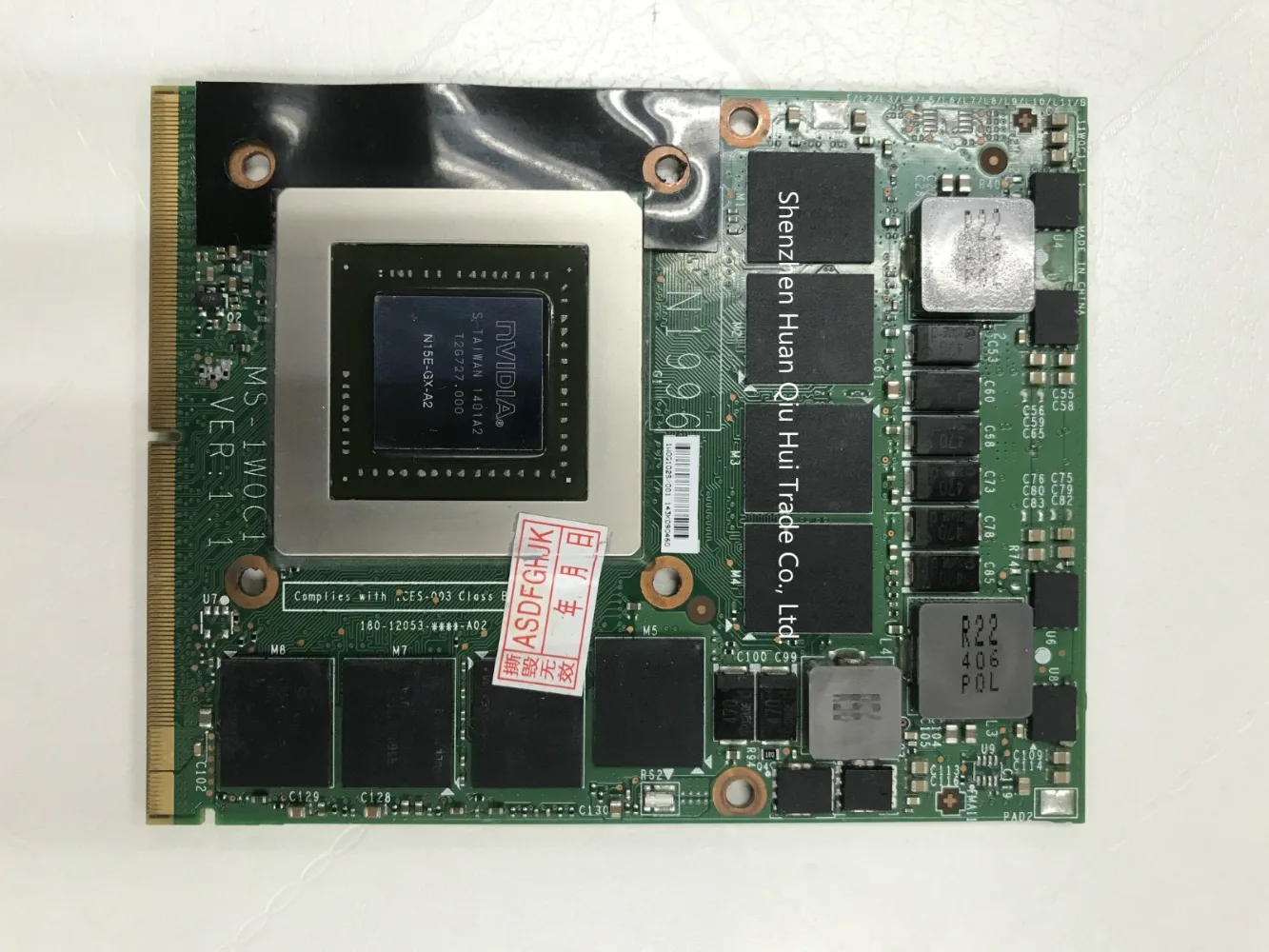 

Original FOR MSI Gt70 Ms-1763 GT60 MS-16F4 MS-1762 MS-16F3 Gtx880m Laptop Video Card P/n Ms-1w0c1 Fully tested