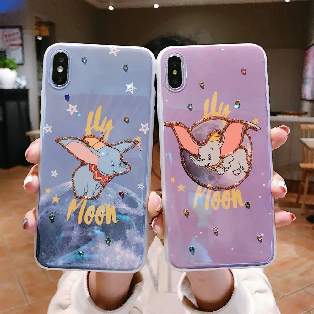 Милый мягкий силиконовый чехол для iPhone X Xs Max Xr 8 7 6 6s Plus Dumbo |
