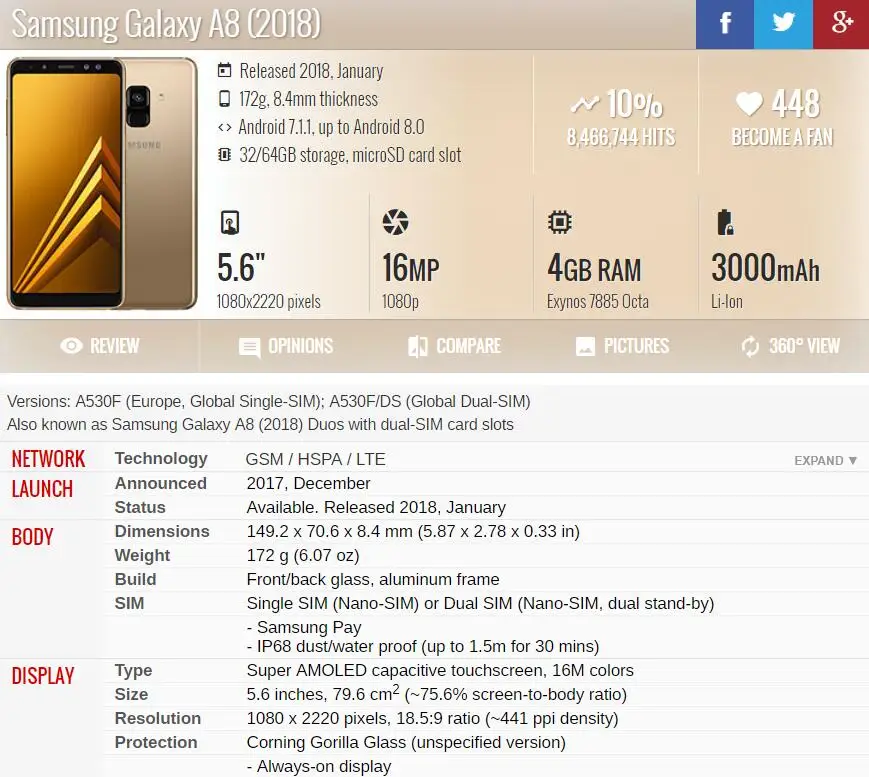 Оригинальный ЖК экран для SAMSUNG Galaxy A8 2018 LCD A530 A530F дисплей сенсорный дигитайзер