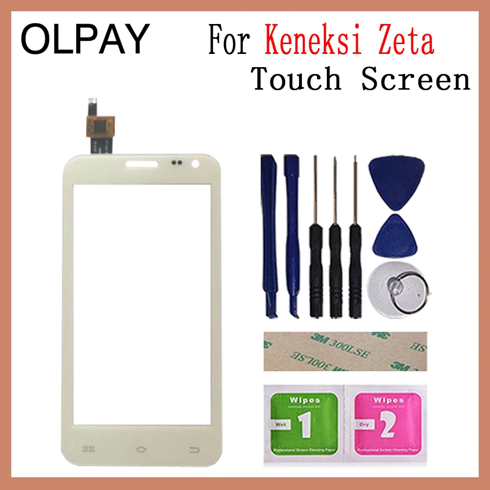 OLPAY 4,5 '' сенсорный датчик для Keneksi Zeta/Zeta 2 сенсорный экран Переднее стекло инструменты клей и салфетки