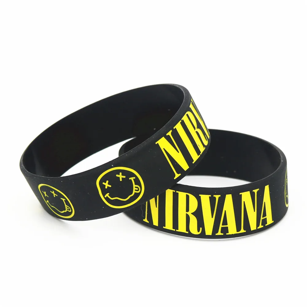 Силиконовые браслеты LUKENI NIRVANA 1 шт. черные широкие силиконовые и для любителей