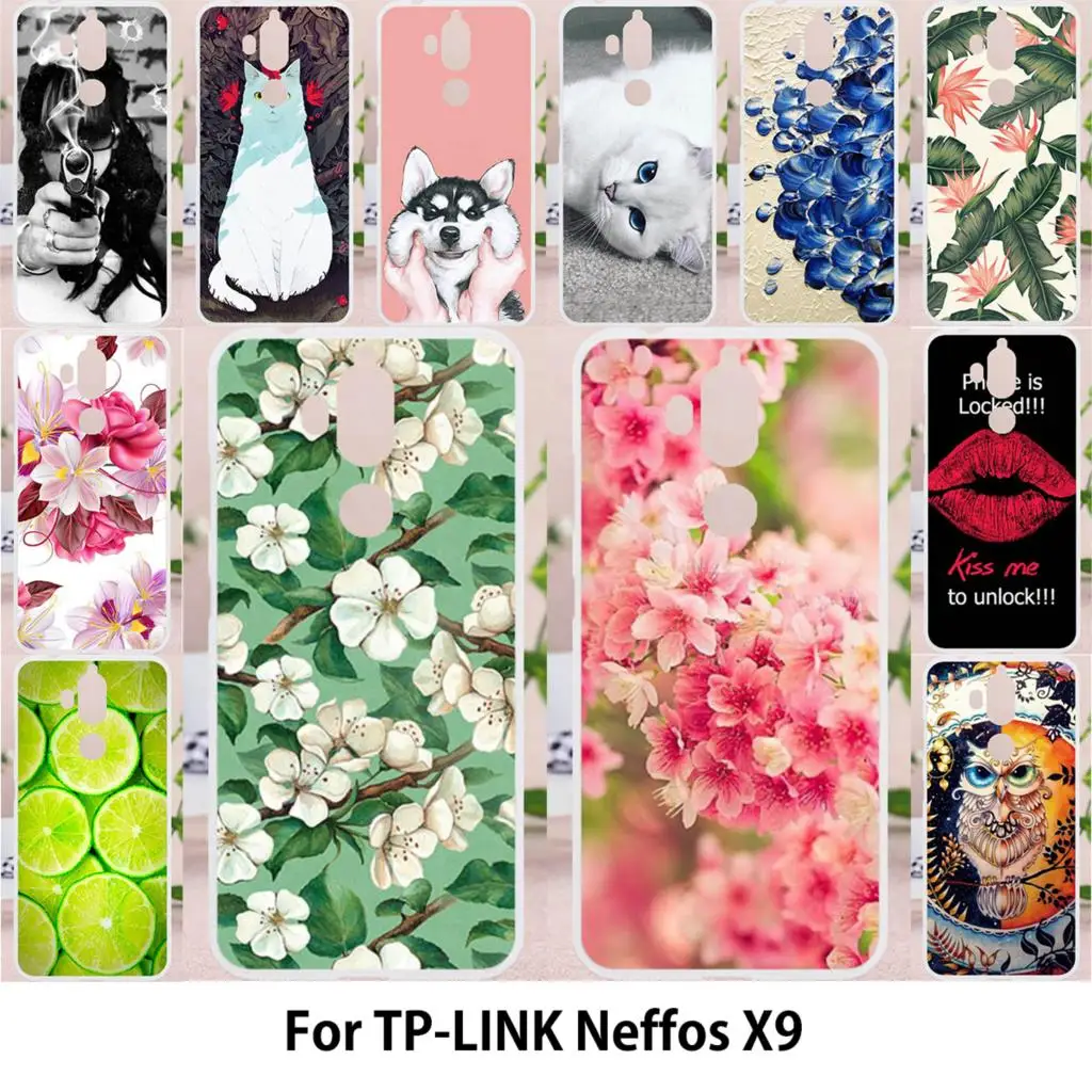 

Phone Case For TP-LINK Neffos X9 Case TPU Painted Silicone Fundas Fundas For TP-LINK X9 TP913A 5.99 inch Cover