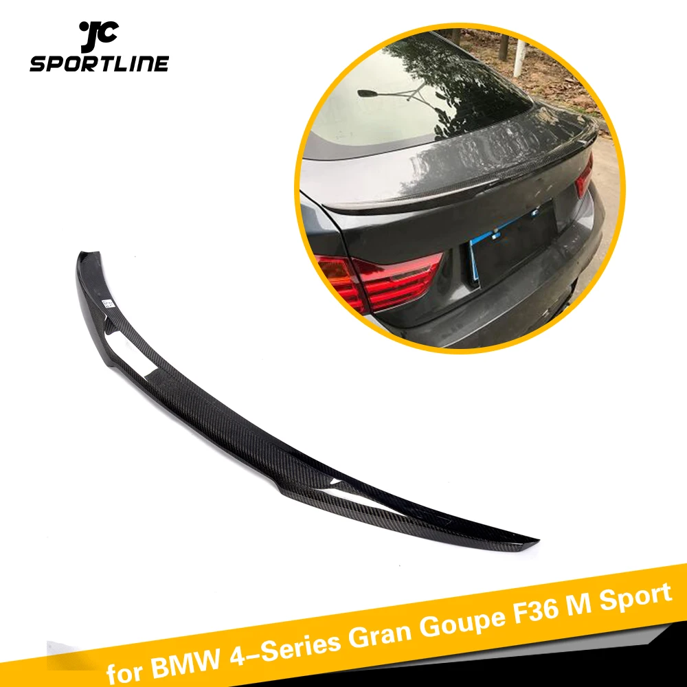 Углеродное волокно стайлинга автомобилей задний багажник спойлер багажника для BMW 4 серии головной производитель Гран Goupe F36 M спортивные