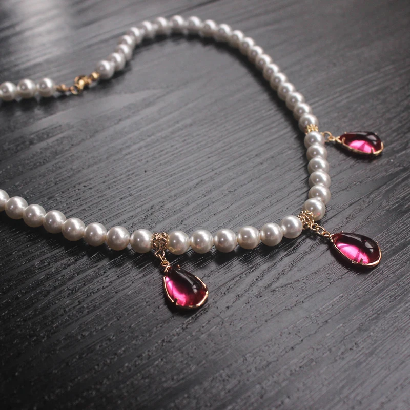 

Handmade antique soft collar collar shell pearl gem soft sister lolita bride Hanfu accessories necklace jewelry