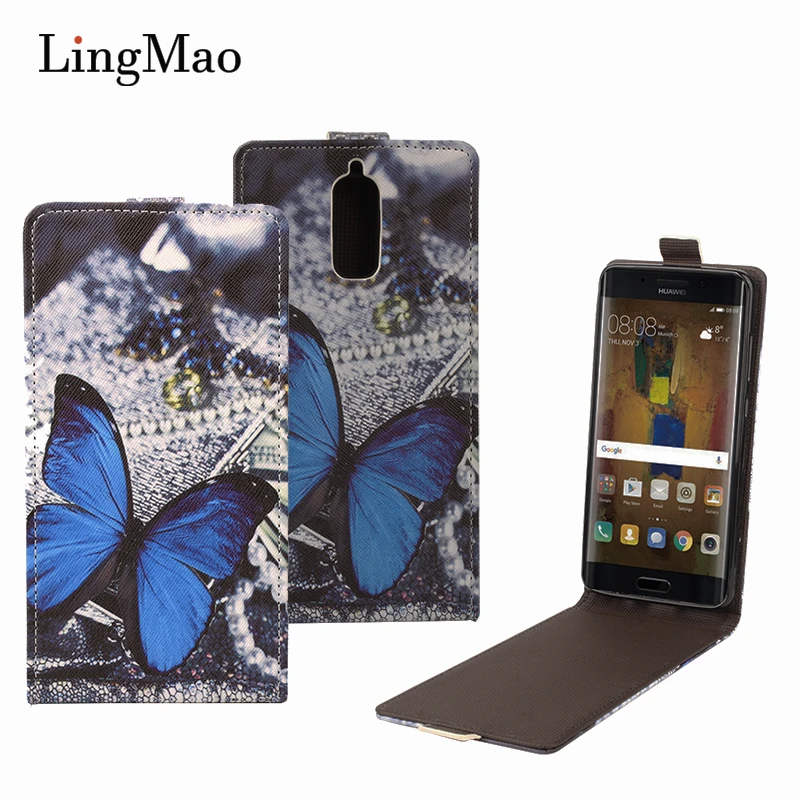 

HongBaiwei for Huawei Mate 9 Pro Case Leather Butterfly Eiffel Pattern Flip Luxury Phone Case Cover for Huawei Mate 9 Pro