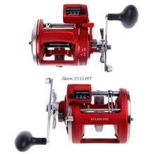 Высокопрочные алюминиевые рыболовные линии счетчик Троллинговые Рыболовные катушки 12 подшипников барабанная катушка 999ft глубина счетчик поиска Met MAY23_35