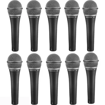 

10pcs/lot Upgraded version SAMSON Q8X Professional Dynamic Vocal Microphone handheld microphone with carry bag and mic clip