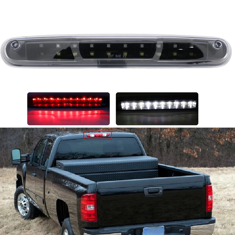 Car Rear Brake Light Lamp 12V High Mount Stop Lamp LED 3rd Third Brake Light for Car Accessories Styling For Chevy Silverado (8)