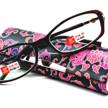 SHUAIDI, настоящие женские восточные украшения, боковая Красная жемчужина, роскошные высококачественные очки для чтения+ 1+ 1,5+ 2+ 2,5+ 3+ 3,5+ 4