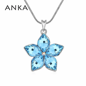 

2020 fashion jewelry flower crystal necklace fine polishing mirror finish with rhodium plated Crystals from Austria #102705