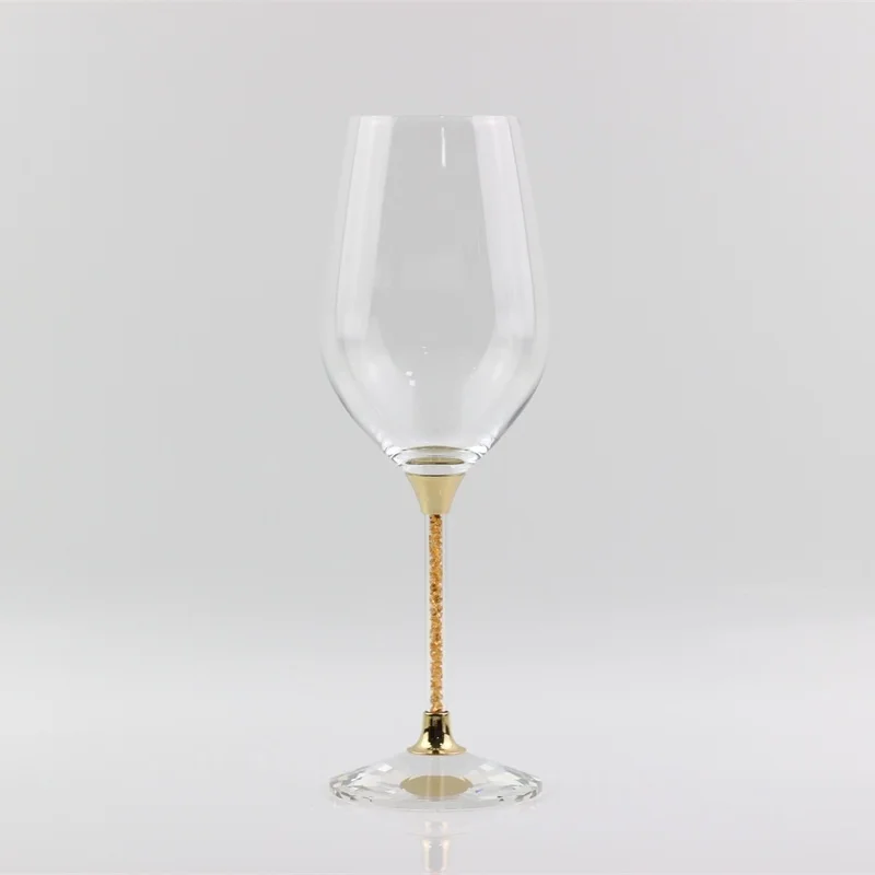 Стаканы для жарки Хрустальные стеклянные подарки красного вина Кубок для питья для празднования юбилея